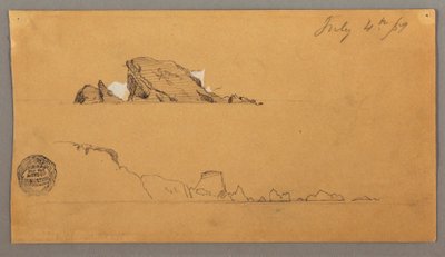 Two Icebergs, July 4, 1859 by Frederic Edwin Church