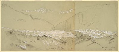 Upper Aletsch Glacier with the Great Fusshorn, 1868 by Frederic Edwin Church