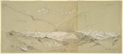 Upper Aletsch Glacier with the Great Fusshorn, 1868 by Frederic Edwin Church