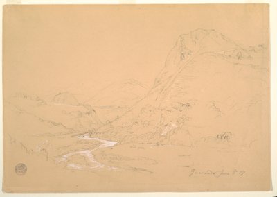 Valley Near Guaranda, June 3, 1857 by Frederic Edwin Church