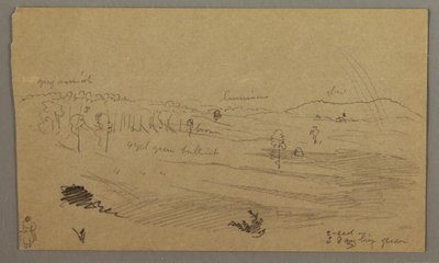 Valley, rainbow, possibly 1865-66 by Frederic Edwin Church