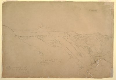 Volcano Puresé and the Rio de Vinagre, Purese, Colombia, August 1853 by Frederic Edwin Church