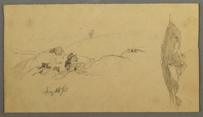 Women Washing at A Trough, Mountains, August 28, 1868 by Frederic Edwin Church