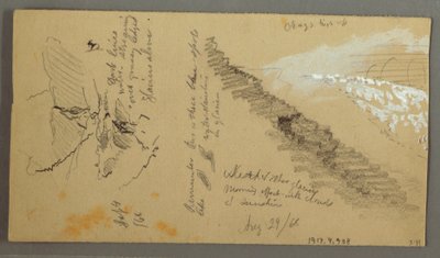 Women Washing at A Trough, Mountains, August 28, 1868 by Frederic Edwin Church