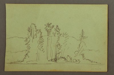 Wooded Shore of Lake, possibly 1856 by Frederic Edwin Church