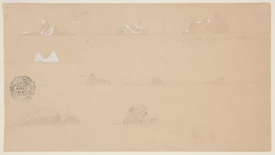 Floating Icebergs by Frederic Edwin Church