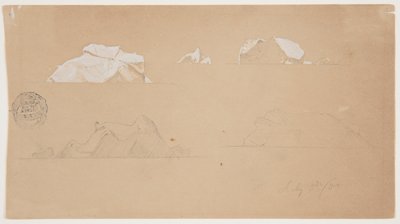 Floating Icebergs by Frederic Edwin Church