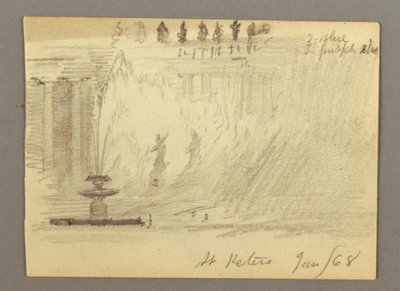 Fountain in Piazza of St. Peter