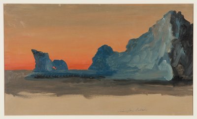 Icebergs at Midnight, Labrador by Frederic Edwin Church