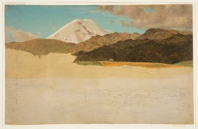 Mount Chimborazo and Guaranda, Ecuador by Frederic Edwin Church