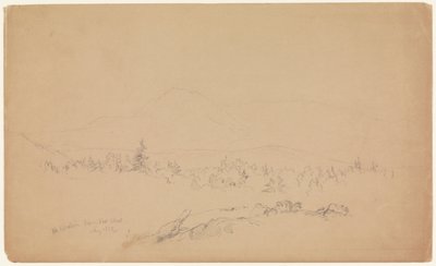 Mount Katahdin from the West by Frederic Edwin Church
