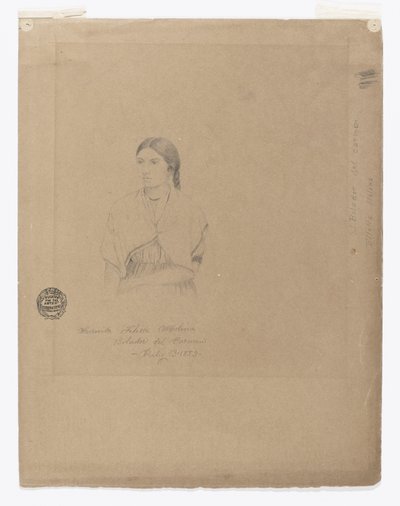 Portrait of Bolivian Girl: Senorita Filetta Molina Bolador del Carmen, Colombia by Frederic Edwin Church