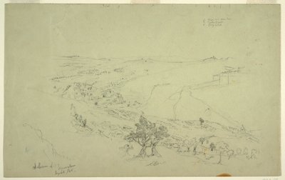 Siloam and Jerusalem, Southeastern Corner of the Walls Seen from the Mount of Olives by Frederic Edwin Church
