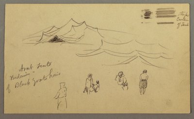 Sketches. Tents. Bedouin. by Frederic Edwin Church