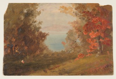 Woodland Scene in Autumn by Frederic Edwin Church