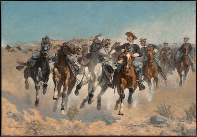 Dismounted: The Fourth Troopers Moving the Led Horses by Frederic Remington