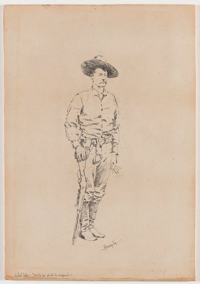 Sketch of a Texas Ranger for 
