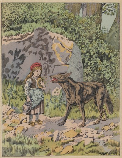 Little Red Riding Hood by Frederic Theodore (after) Lix
