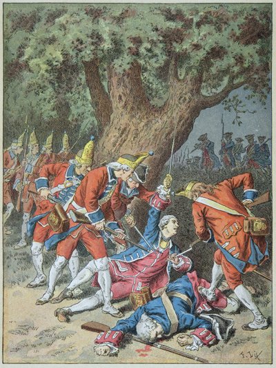 Death of the Knight of Assas on October 16 by Frederic Theodore Lix