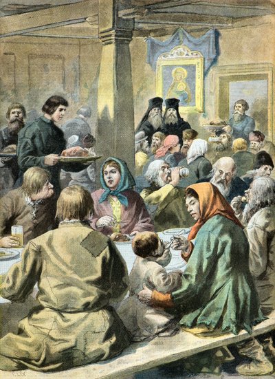 The Funeral Feast of Tsar Alexander III by Frederic Theodore Lix