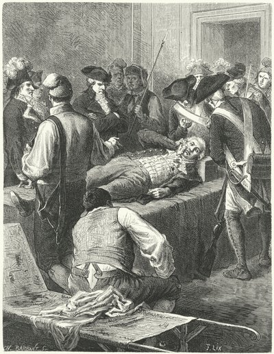 The Wounded Maximilien Robespierre at the Committee of Public Safety Awaiting His Execution by Frederic Theodore Lix