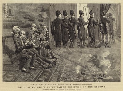 Egypt after the War, the Bairam Reception of the Khedive by Frederic Villiers