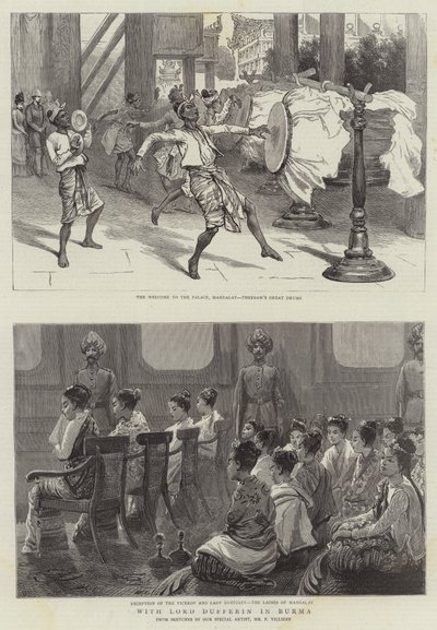With Lord Dufferin in Burma by Frederic Villiers