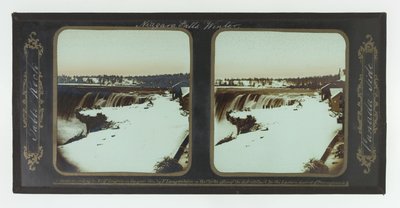 Winter, Niagara Falls, Table Rock, Canada Side by Frederic and William Langenheim