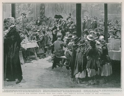 A banquet for Ragged School Boys and Girls by Frederic de Haenen