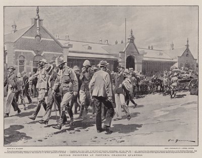 British Prisoners at Pretoria changing Quarters by Frederic de Haenen