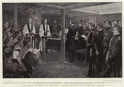 For Those in Peril on the Sea, Sunday Service on Board the Ophir by Frederic de Haenen