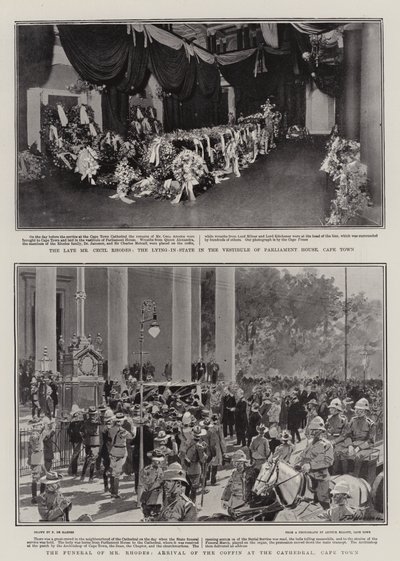 Funeral of Cecil Rhodes by Frederic de Haenen