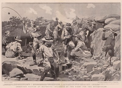 Ingenious Tactics at Mafeking, Incidents of the Fight for the Brickfields by Frederic de Haenen