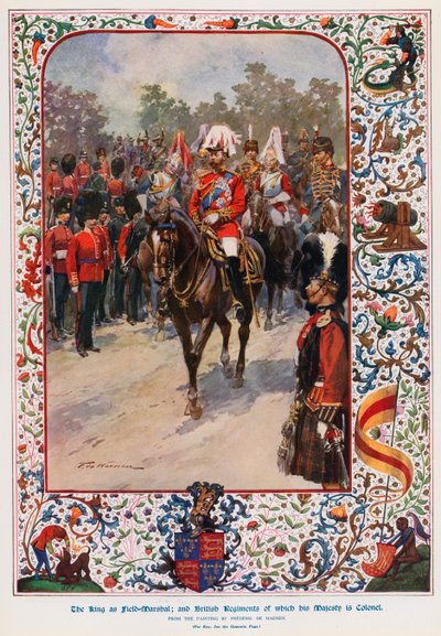 King George V as Field Marshall, the British Regiments of which His Majesty is Colonel by Frederic de Haenen
