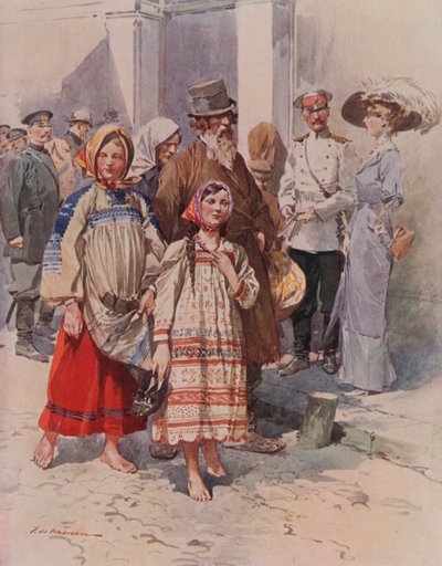 Peasants visiting Moscow by Frederic de Haenen