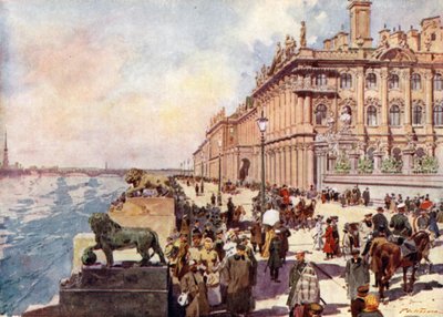 Russia: The Winter Palace on the Neva by Frederic de Haenen