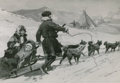 Samoyedes by Frederic de Haenen