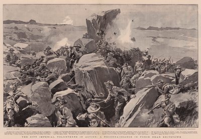 The City Imperial Volunteers in Action, a Reconnaissance in Force near Britstown by Frederic de Haenen