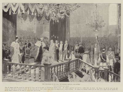 The Coronation of the Czar, the Emperor Crowning the Empress by Frederic de Haenen