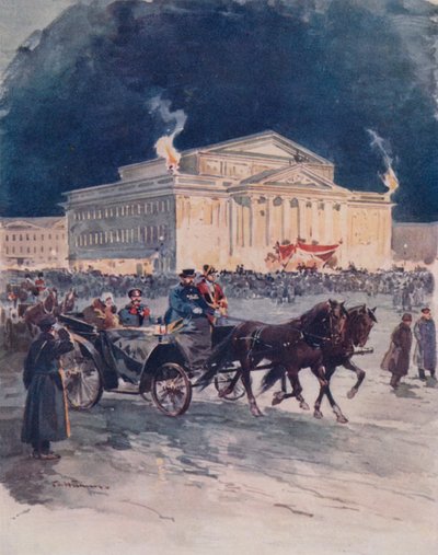 The Imperial Opera House After a Gala Performance by Frederic de Haenen