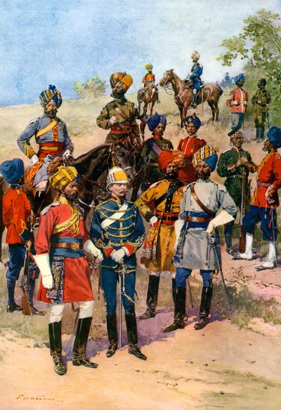 The Kings Own Regiments of the Indian Army by Frederic de Haenen