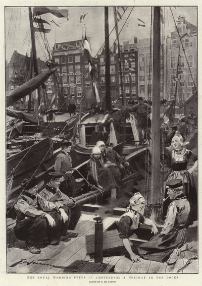 The Royal Wedding Fetes in Amsterdam, a Holiday in the Docks by Frederic de Haenen