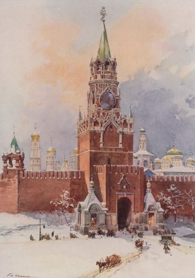 The Saviour (Spassky) Tower of the Kremlin by Frederic de Haenen