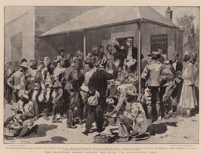 The Tri-Weekly Market during the Siege, for Millionaires Only by Frederic de Haenen