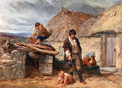 An Irish Eviction by Frederick (after) Goodall