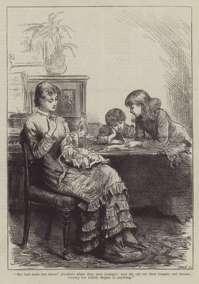 People I Have Met, the Governess (engraving) by Frederick (attr. to) Barnard