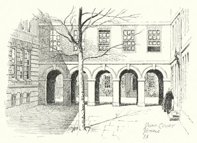 Pump Court, Temple by Frederick Adcock