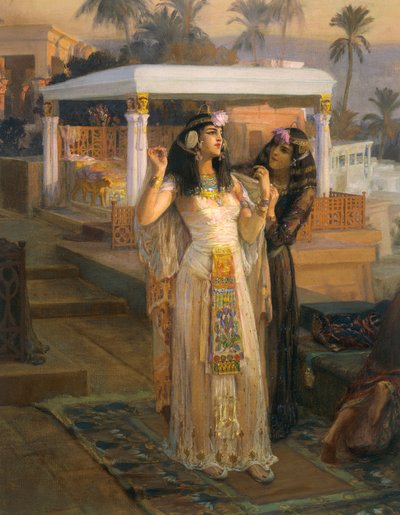 Cleopatra on Terraces of Philae by Frederick Arthur Bridgman