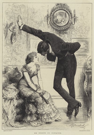 He Stoops to Conquer by Frederick Barnard