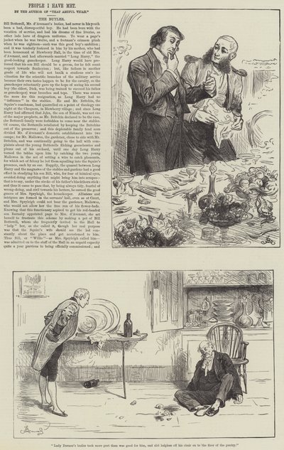 People I Have Met, the Butler by Frederick Barnard
